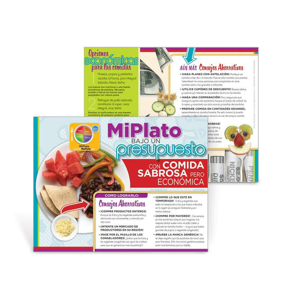 MyPlate Eating Healthy on a Budget | Spanish Handout | Visualz