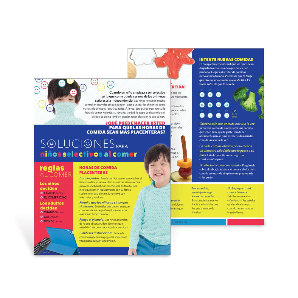 Visualz Handouts Picky Eating Solutions Spanish Handouts | Visualz