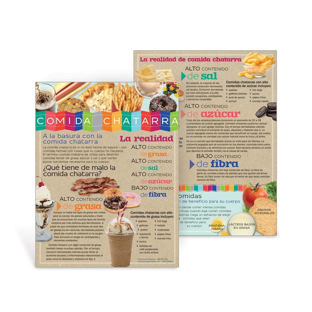 Junk Food Facts Spanish Handouts Nutrition Education Visualz Junk Food Facts Spanish Handouts Nutrition Education Visualz