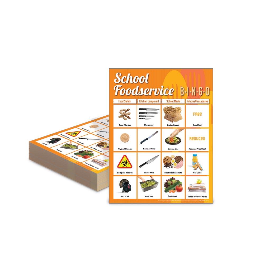 School Foodservice Bingo