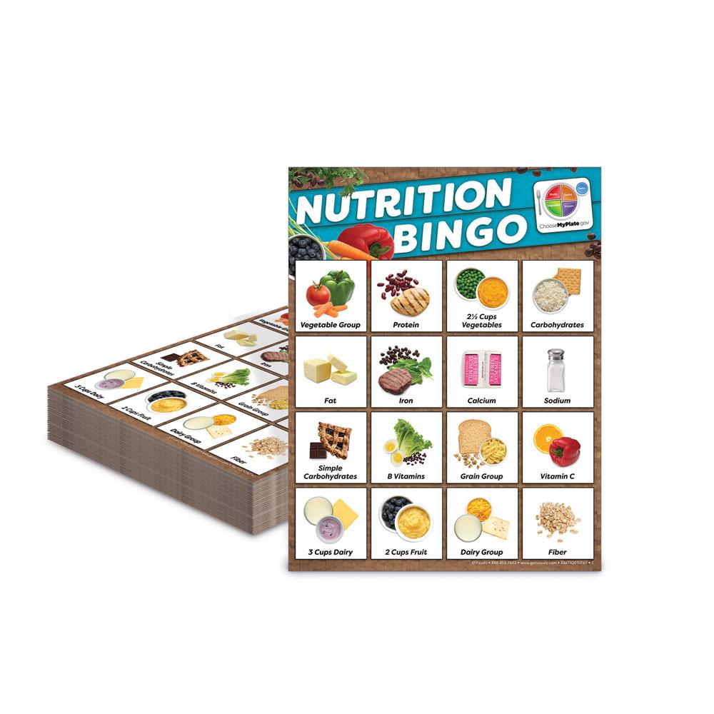 myplate-nutrition-bingo-classroom-activities-visualz for Free Printable Food Bingo Game MyPlate Nutrition Bingo | Classroom Activities | Visualz for Free Printable Food Bingo Game