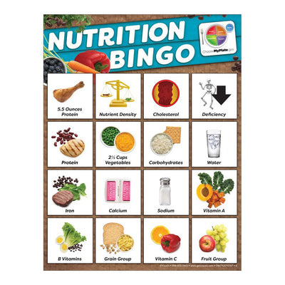MyPlate Nutrition Bingo
