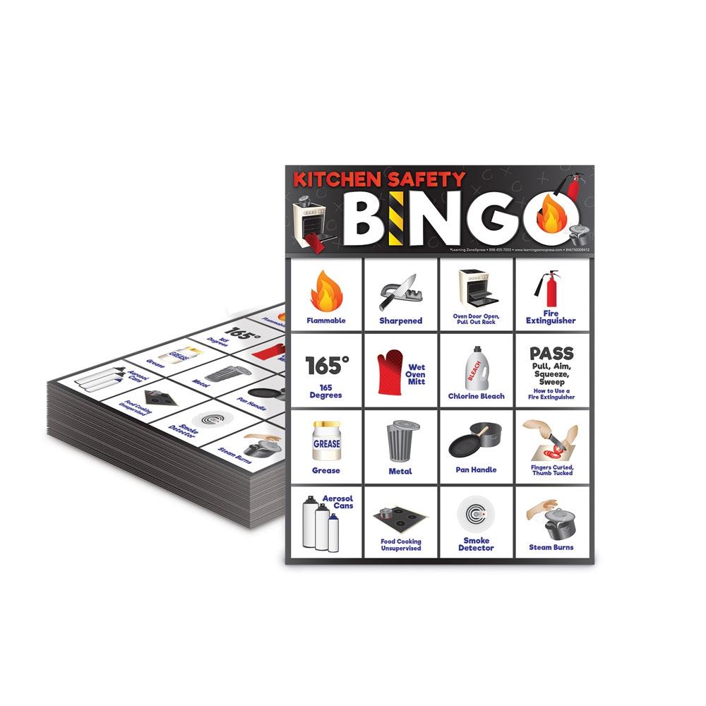 Kitchen Safety Bingo Game Visualz