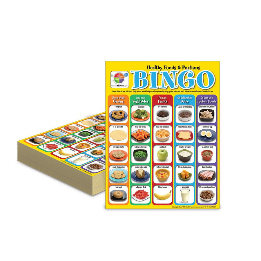 Healthy Food Portions Bingo - MyPlate Game