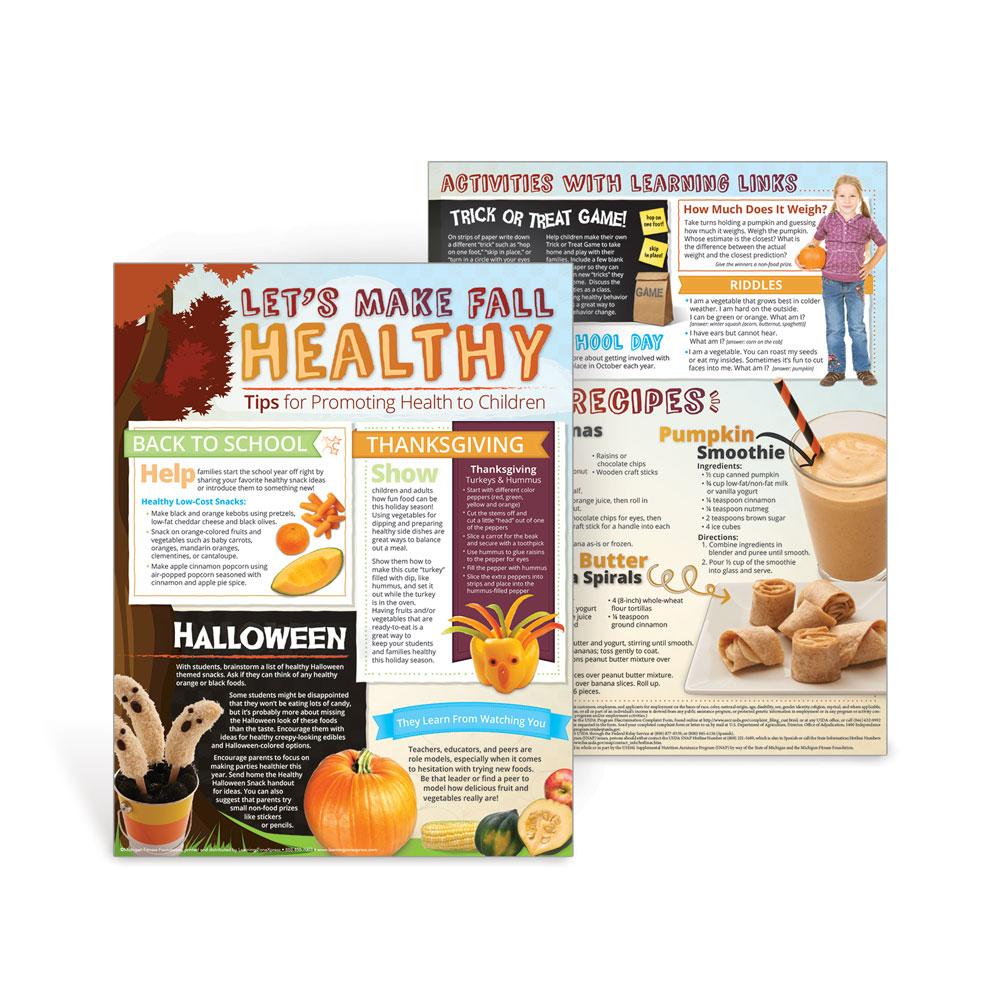 Let's Make Fall Healthy Newsletter Handouts