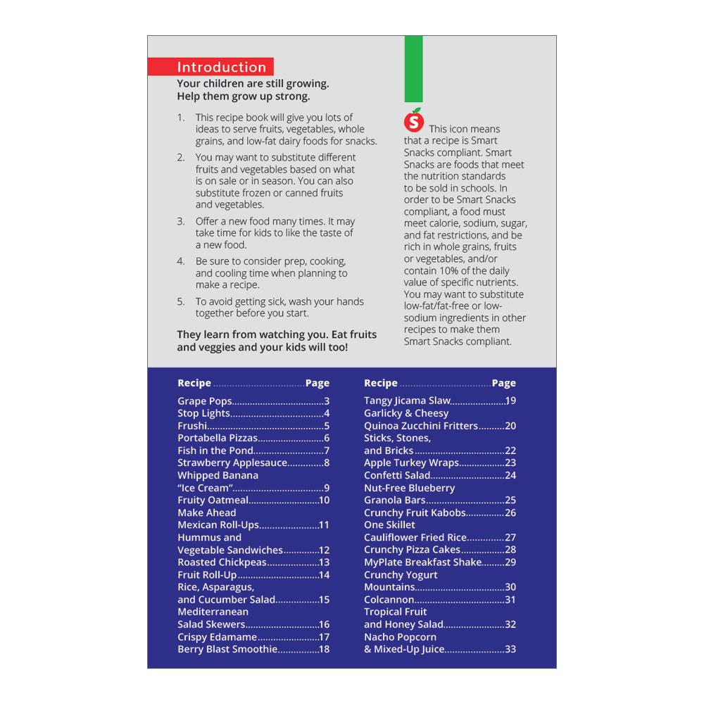 Healthy Snacks Cookbook for Kids