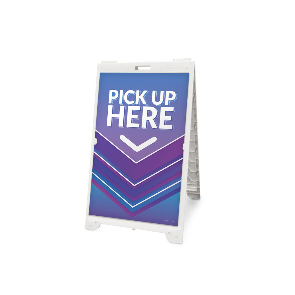 Pick Up Here Social Distancing Signicade