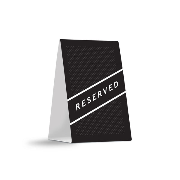 Reserved Table Tents Social Distancing Visualz