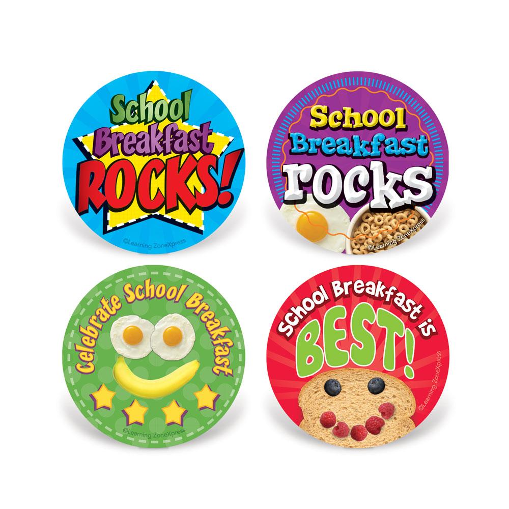 Celebrate School Breakfast Stickers