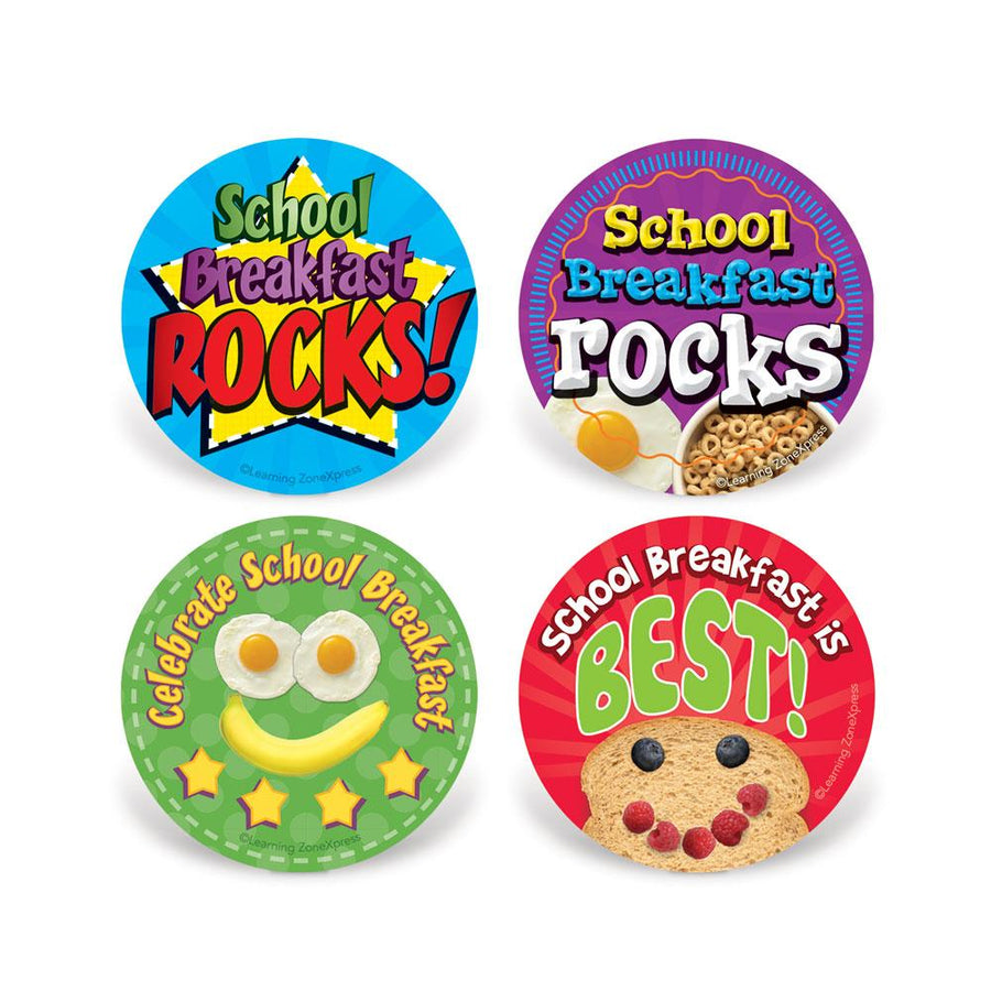 Celebrate School Breakfast Stickers