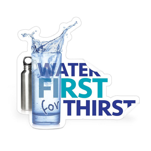 Water First for Thirst Die-Cut Decal