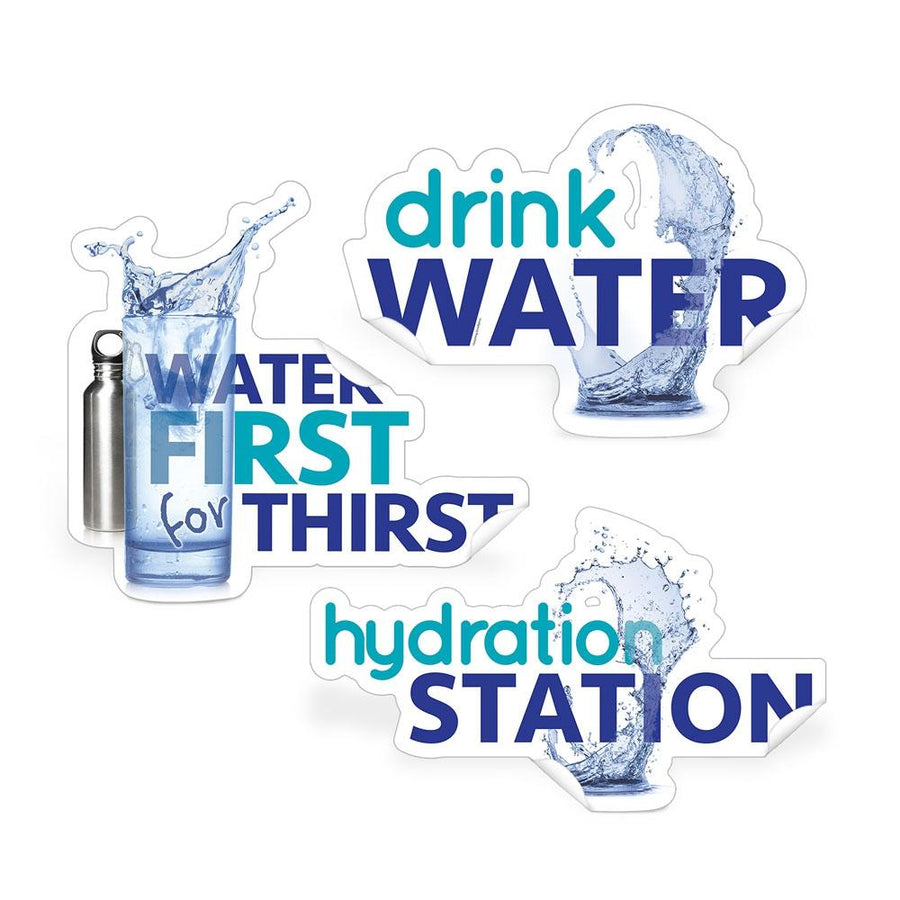 Drink Water Die-Cut Decal Set