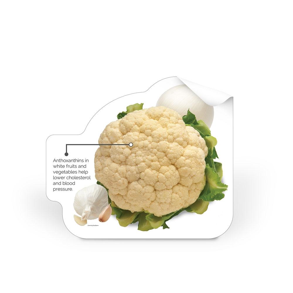 White Fruit and Veggie Color Die-Cut Decal