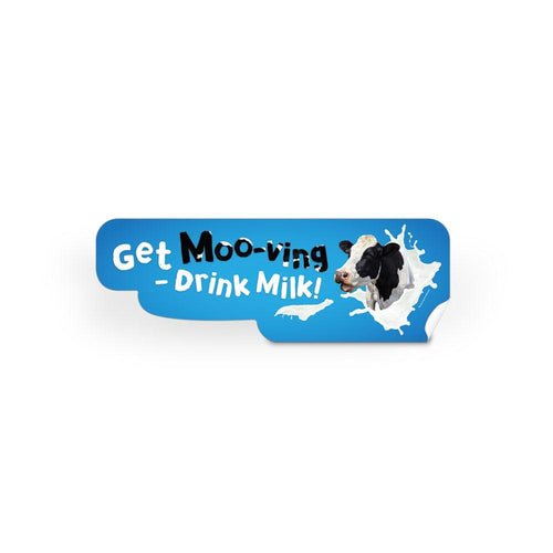Get Moo-ving – Drink Milk Die-Cut Decal