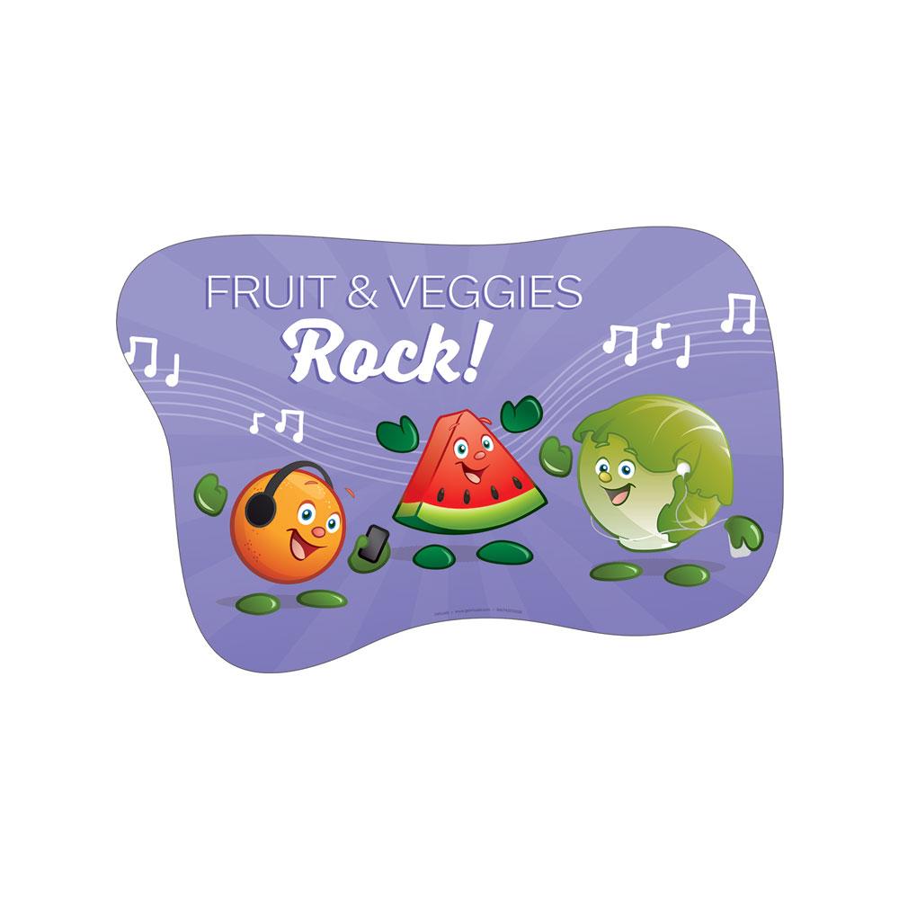 Garden Heroes® Fruit & Veggies Rock Floor Decal