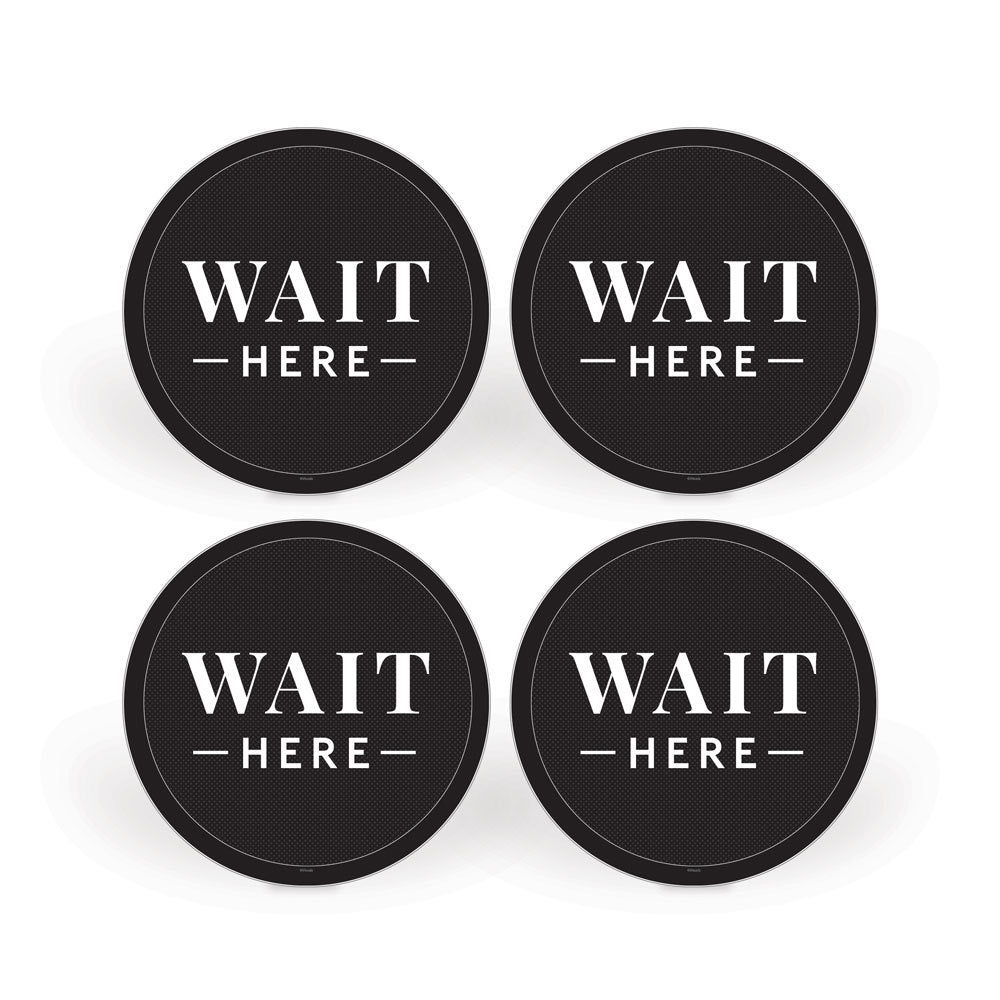 Wait Here Floor Decals