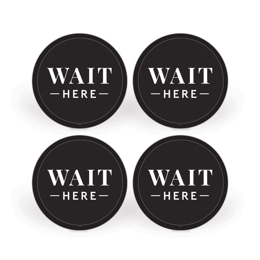 Wait Here Floor Decals