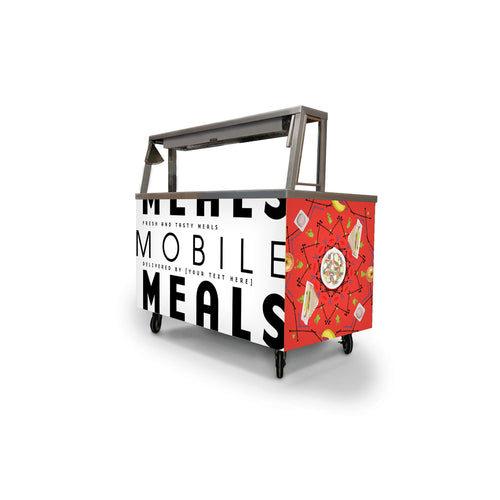 Custom Mobile Meals Mandala Foodservice Cart Wrap