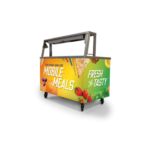 Custom Mobile Meals Healthy Lunch Foodservice Cart Wrap
