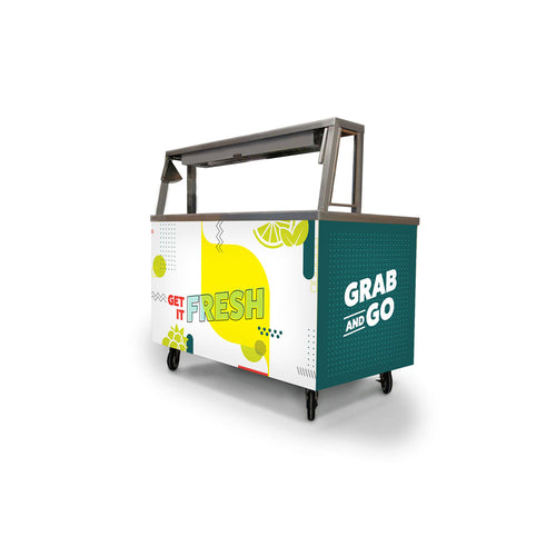 Custom Grab and Go Foodservice Cart Wrap