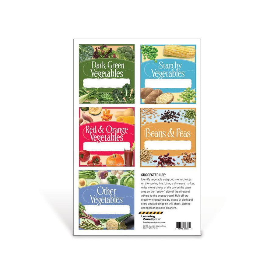 Vegetable Subgroup Static Clings