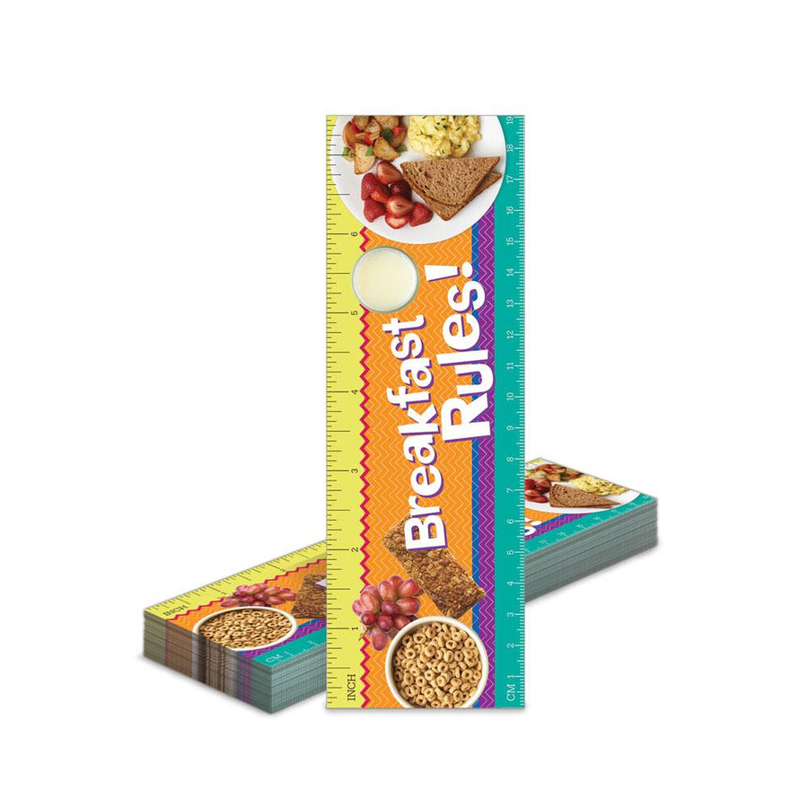 Breakfast Bookmark Rulers
