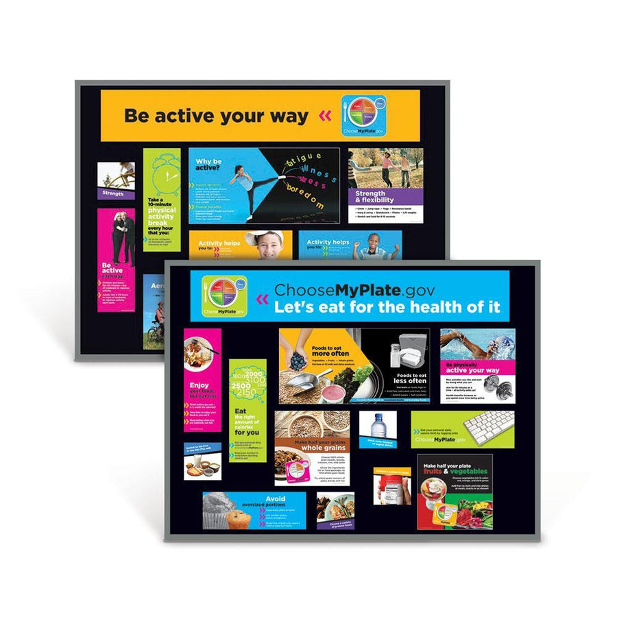 MyPlate Food & Activity Bulletin Board Set