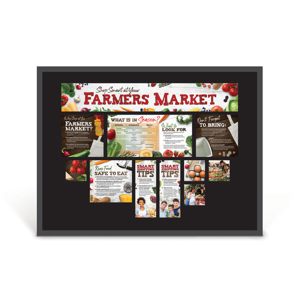 Shop Smart at Your Farmers Market Bulletin Board Kit