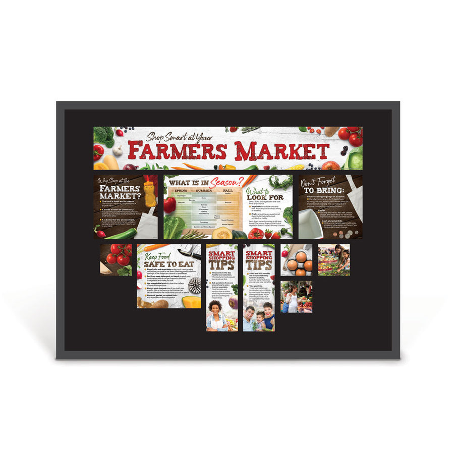 Shop Smart at Your Farmers Market Bulletin Board Kit