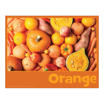Orange Mini English Color Card