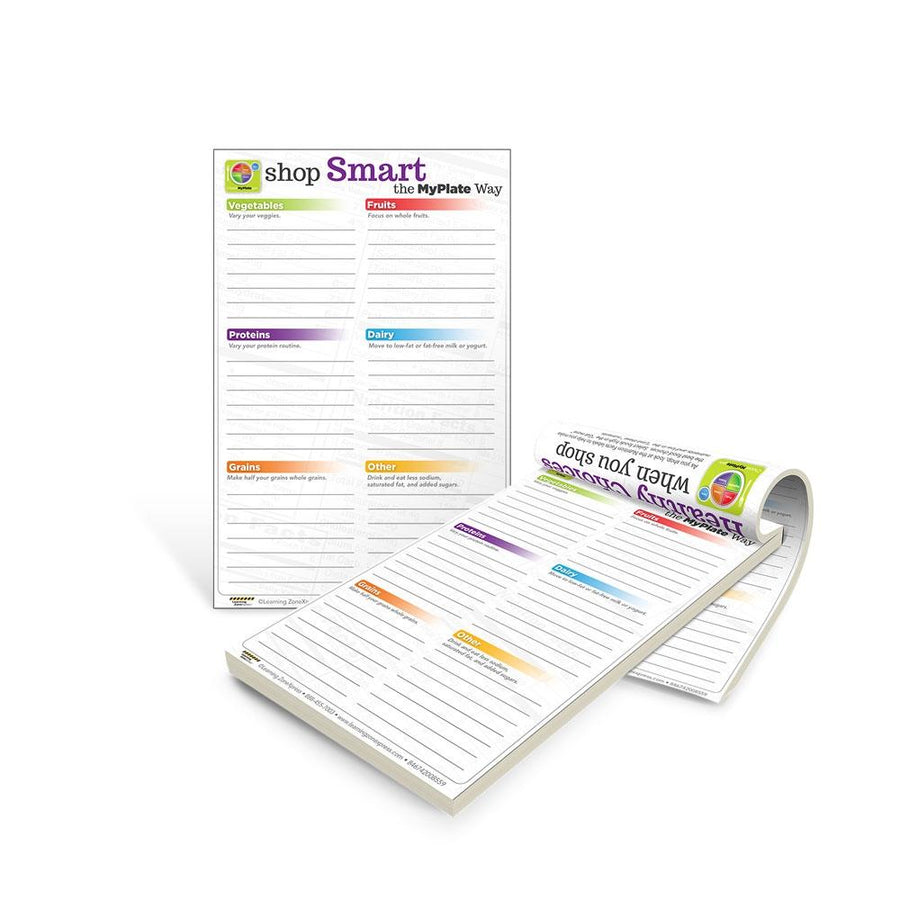 Healthy Grocery Shopping List Notepads