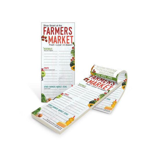 Farmers Market Shopping List Notepads