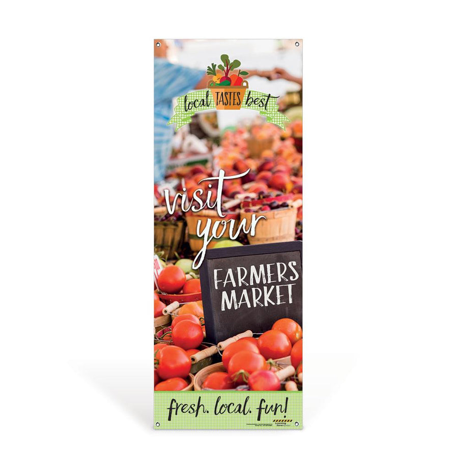 Farmers Market Vinyl Banner