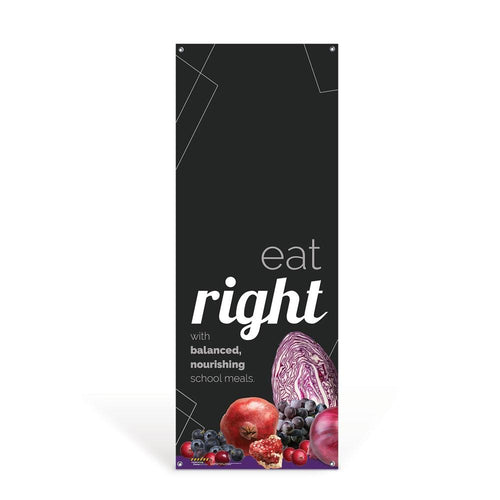 Eat Right Vinyl Banner