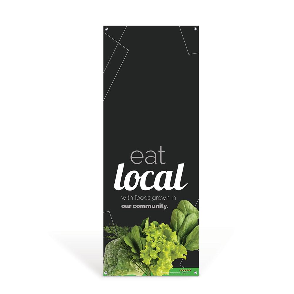 Eat Local Vinyl Banner