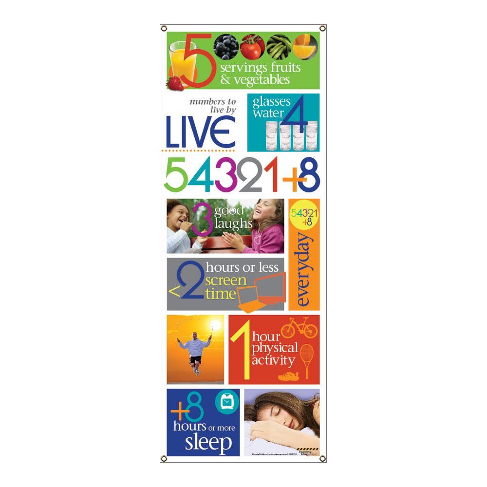 Live 54321+8® Vinyl Banner
