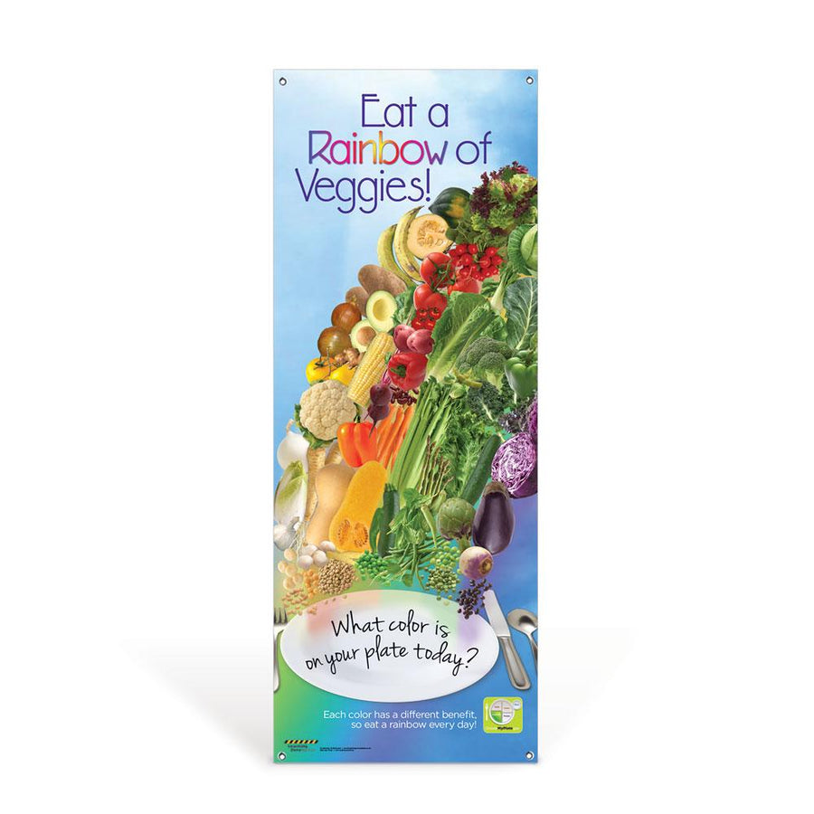Veggie Rainbow Vinyl Banner