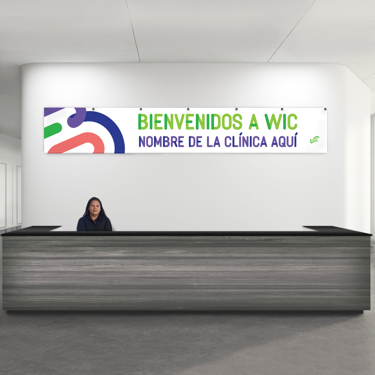 Custom Reception Banner: Welcome to WIC Spanish
