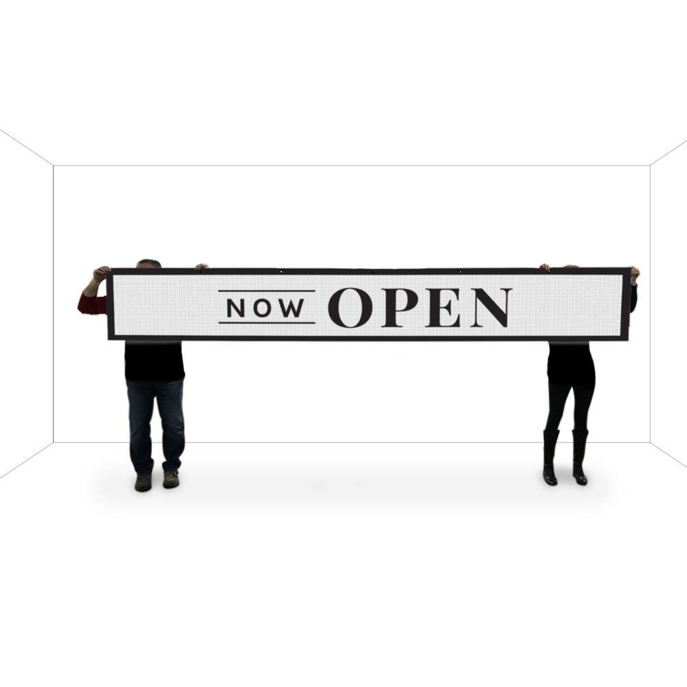 Now Open Vinyl Banner