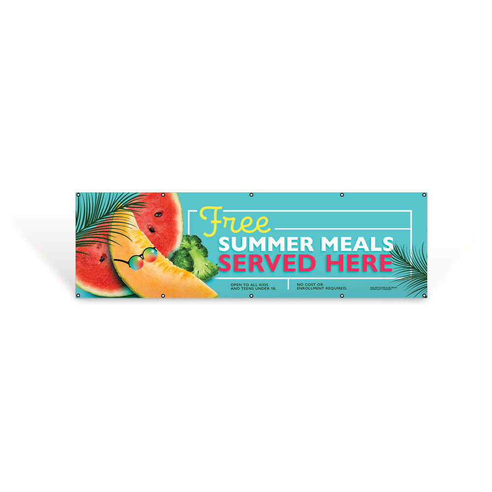 Free Summer Meals Outdoor Banner