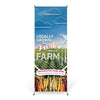 Custom Vinyl Banner: Fresh From the Farm with Stand