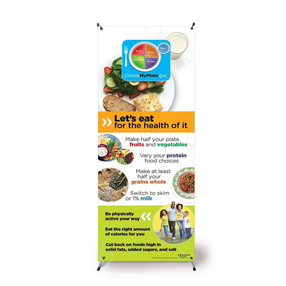 MyPlate Vinyl Banner with Stand