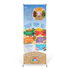 My Smart Lunch Plate Vinyl Banner with Stand