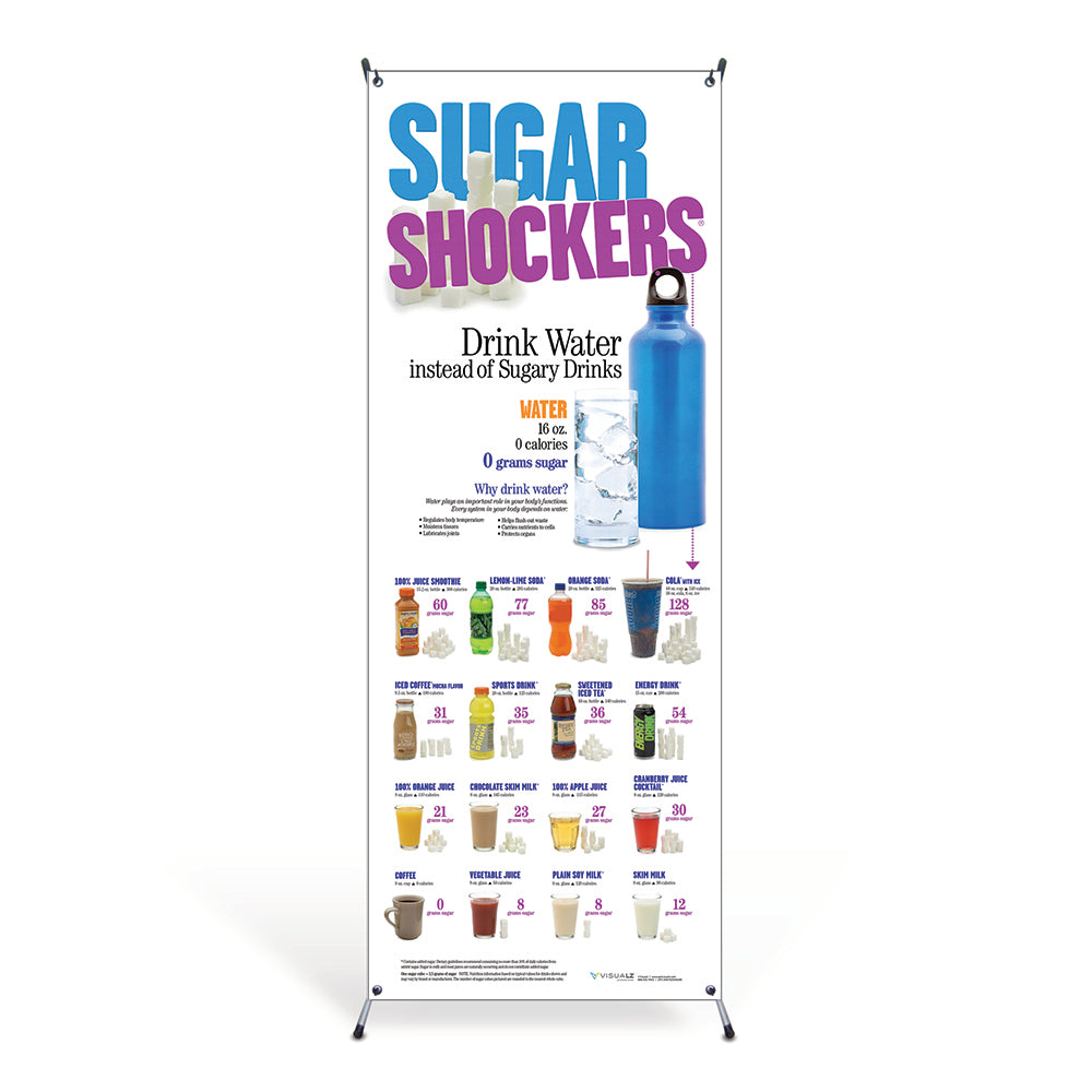 Sugar Shockers® Vinyl Banner with Stand