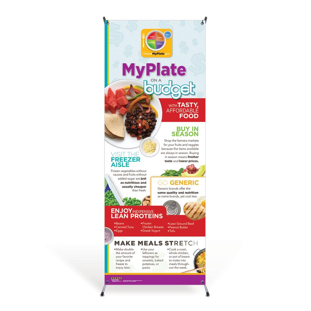 MyPlate on a Budget Vinyl Banner with Stand