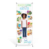 Kids Healthy Eating from Head to Toe Vinyl Banner with Stand