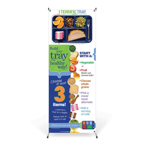 1 Terrific Tray™ Vinyl Banner with Stand