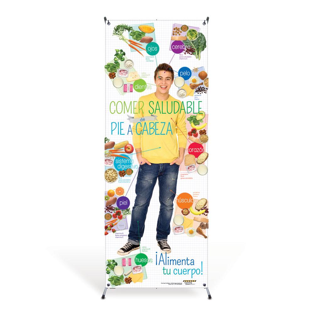 Teen Spanish Healthy Eating Head to Toe Banner