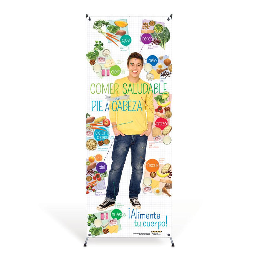 Teen Spanish Healthy Eating Head to Toe Banner