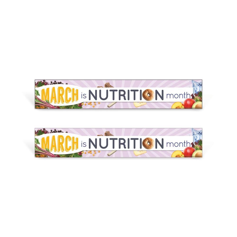 March is Nutrition Month Sign Set